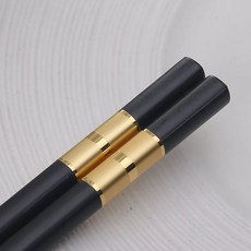 중국젓가락 중식당 10쌍 젓가락 젓가락세트 호텔 식기 고급, 1개, O. 3라인 골드 24cm 10쌍