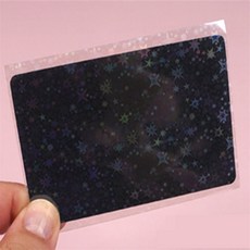 쏘티 10P 포토 슬리브 61x88mm 카드투명비닐, 은하수