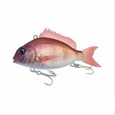 LUREER 3D 高擬真鯛魚 VIB 11克/24克 仿真餌 路亞 顫泳, 06#橘紅色,24克, 1個