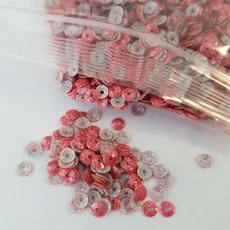 핫픽스 골드 글리터 스팽글 시퀸 10G, 6MM:글리터 레드10G, 1개