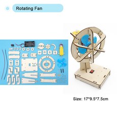 수제 모델 기술 실험 과학 학교 물리적 장난감 아이를위한 교육 소규모 생산 DIY 공예, Rotating Fun, 1개