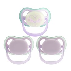 아벤트 쪽쪽이 노리개 야광 에어 0-6개월 SCF085/67, 3개, 라일락나비, 1단계