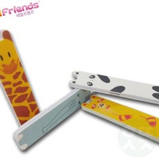 미니프렌즈 네일 샤이너파일 손톱 정리 2P 코끼리기린 미니프렌즈 샤이너파일, 1개, 1개 코끼리기린