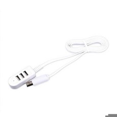3개의 3포트 멀티 USB 허브 5V 분배기 충전기 연장 케이블 외부 연장 케이블 USB3.0 분배기 허브, [02] 120cm, 1개, 02 120cm
