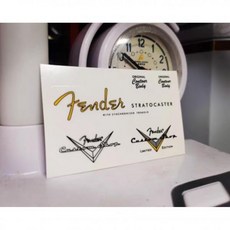 펜더 커스텀 샵 일렉트릭 기타 헤드 로고 워터 트랜스퍼 프린팅 스티커 2개 세트 ST60 ST61 ST62 2319702