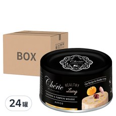 Cherie 法麗 全照護主食罐 雞肉番茄慕斯, 80g, 24罐, 雞肉佐南瓜慕斯