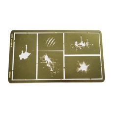shangren DIY 모델 만들기 그림 부품 키트 스텐실 템플릿 스프레이 1/35 모델 취미 공예 액세서리 새로운, 110x62.5mm, 황동, GJ3001C, 1개