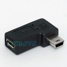 小白的生活工場*FJ (SR1032) Mini公轉Micro B母90度左彎 轉接頭, 1個