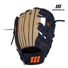 모리모토 MPN600 내야 투수 포수 유소년 카우하이드 레더 글러브 네이비/아이보리 M680_NVIV, 1개, 내야 아이웹 11.5인치
