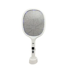 無線充電式紫光電蚊拍，安全三層網面，持久續航，居家滅蚊神器, LY-8023ZA*1支捕蚊拍