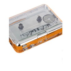 어학용 아날로그 카세트테이프 디피 레트로 투명 플레이어 카세트 휴대용, 단일