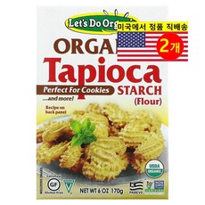 Edward & Sons 베이킹용 오가닉 오가닉 타피오카 전분 170g 1개, 2개
