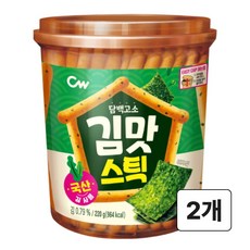청우 담백고소한 김맛 스틱 220G대용량 국산김 0.79%, 2박스