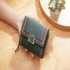 테두리포인트 사각 벨루치 반지갑 그린 79000EA 1EA, 본상품