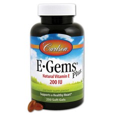 Carlson E-寶石 200IU 軟膠囊, 250顆, 1罐