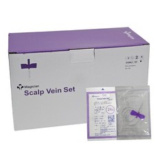 매지션 나비침 24G Scalp Vein Set 100개입 멸균 채혈세트, 1박스