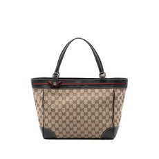 구찌 중고 2016-2026 GG 캔버스 웹 메이페어 토트 백