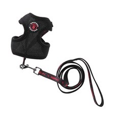 도그포즈 에어매쉬 이지 하네스세트 S, 블랙, 1개