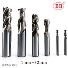 BB 엔드 밀 고정밀 HSS 금속 커터 Co8 코발트 D1-32mm 2 3 4 플루트 알루미늄 밀링 공구 키 시터 라우터, [04] 4 Flutes-HSS, [33] 13mm, 96.2 Flutes-HSS - 13mm