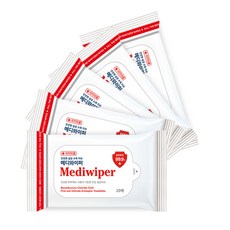 의약외품 메디와이퍼손소독티슈(20매)x5개 향균물티슈, 1세트