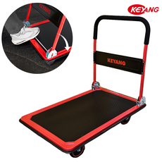 계양 구루마 접이식 대차 구르마 엘카 끌차 대형 300Kg, 1개, 레드+블랙