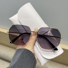 DFMEI 歐美太陽鏡高級感防曬墨鏡女夏季多邊形防紫外線遮陽眼鏡新款時尚