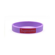 限時下殺 潮牌硅膠手環勵志籃球同款健身運動男女學生情侶夜光腕帶飾品手鍊, 紫色 時尚潮牌寬, 1個