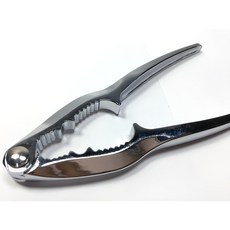 鋅合金螃蟹夾 螃蟹工具 吃蟹工具 剝蟹工具 螃蟹鉗 螃蟹夾 龍蝦鉗 核桃夾 去蟹殼 蟹鉗 蟹夾, 鋁色, 1個