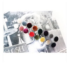 의류부자재 29칼라 벨벳단추 일반꼬다리 싸개단추 다섯개 [1cm 1.2cm 1.3cm], 13mm, 5개, 검정