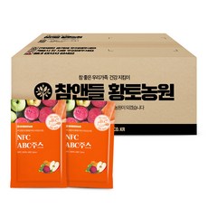 참앤들황토농원 NFC ABC주스, 70ml, 100개