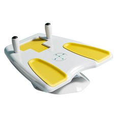 LIDAK 智能遊戲平衡板，居家核心肌群訓練器，多功能運動器材, 1個, 黃色【遊戲款平衡健腹板】