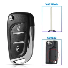 KEYYOU 1PCS Citroen C2 C4 C5 Berlingo Xsara Picasso For Peugeot 306 407 807 파트너 VA2/HU83 CE0523, 03 2 BT VA2 CE0523