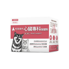 毛孩時代 犬貓保健品 心臟專科保健粉, 1.5g, 30個, 綜合營養補充品