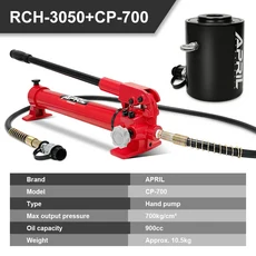 플런저 유압 실린더 RCH-3050 단일 작동 램 헤비 듀티 리프팅 도구 30T 50mm, cp-700 게이지로, 01 China Mainland, 1개, 04 with CP-700 Gauge_01 CHINA