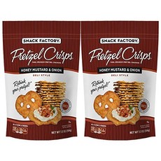 스낵 팩토리 프레즐 크리스프 허니 머스타드 앤 어니언 7 Snack Factory Pretzel Crisps Honey Mustard and Onion 7.2 Ounce (, 1개