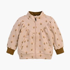 moimoln 花紋提花拉鍊外套 MPF1GAJM03