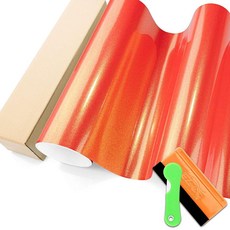 3 x 1.5 m 갤럭시 더스트 글로스 레드 골드 카멜레온 메탈릭 색상 변화 비닐 랩 자동차 스티커 데칼 필름 시트 기포 방지 공기 방출 기술 도구 세트 포함 324498, 3 x 1.5 m 갤럭시 더스트 글로스 레드 골드 카멜