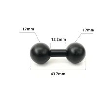 Gopro 액션 카메라 용 17mm 볼 헤드 어댑터 클립 마운트 더블 소켓 1/4 나사 변환기, 01 자동, 01 China Mainland, 13 17mm to 17mm Ball