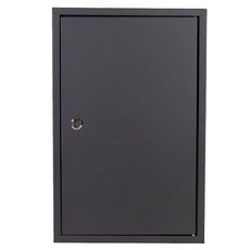 壁掛式鑰匙箱48位汽車鎖匙管理盒 密碼鎖鑰匙收納盒 壁掛門口玄關鑰匙盒, 砂紋黑鑰匙鎖, 1個