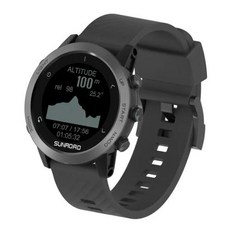 고도계 GPS + 나침반 오프로드 워치 철인 3 종 경기 훈련 계획 기압계 안드로이드 하드 앱 유럽 전문 버전, 4) Black, 1개