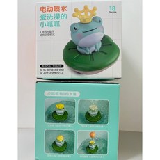 電動噴水小青蛙戲水玩具 兒童洗澡玩具, 1個, 彩盒
