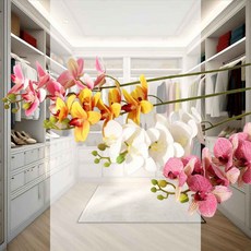 호접란 조화 야외실내소품 인테리어플라워 촬영소품 행사테이블 납골당조화 웨딩촬영소품, SIS-462 호접란-01.화이트