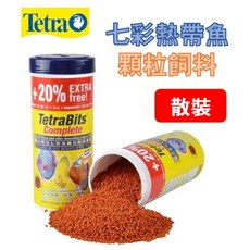 Tetra 德彩 七彩熱帶魚顆粒飼料 - 神仙魚慈鯛適用, 1個, 散裝 100ml (30g)