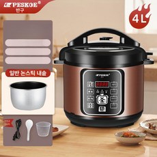전기압력밥솥 효모 발효 가정용 발효기 흑마늘 메이커, 4L 내솥 두꺼운 1-4, 기본 색상