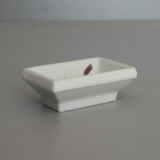 업소용 찬기 초장그릇 흰색접시 간장그릇, 스노우플라워 웰빙직초장기