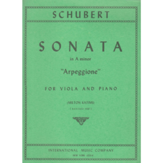 舒伯特A小調奏鳴曲中提琴版 (KATIMS Milton) - 中提琴演奏者的必備樂譜, International Music Company