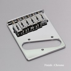 Gotoh GTC201 電吉他琴橋 Telecaster Bridge 固定式 六弦, 1個, Chrome 銀色