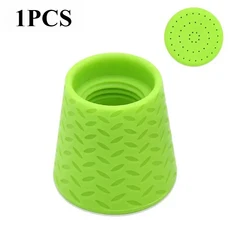 휴대용 실리콘 애완동물 샤워기 야외 고양이 및 강아지 세척 용품 목욕 풀 청소, 01 암갈색, 1개