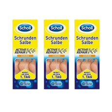 독일 내수용 Scholl 숄 액티브 리페어 K+ 풋크림 극건성 발크림 뒤꿈치 크림 Cracked Ointment Active Repair K+ Foot Cream 25% Urea, 25ml, 3개, 1개입