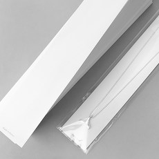 비즈아이 [9132-62]목걸이포장지 4x24cm 화이트 MadeInKorea 10장